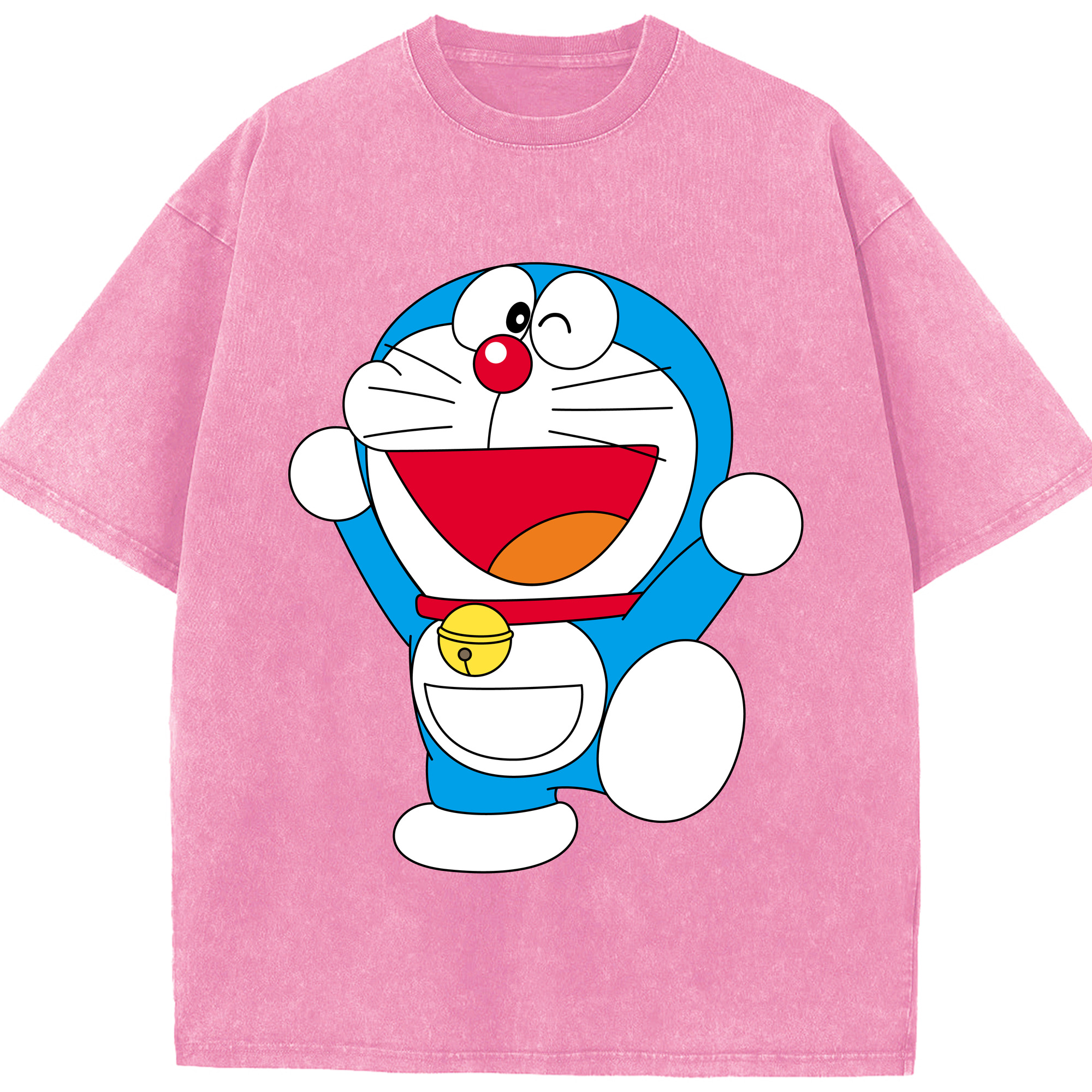 （画像用） ドラえもん Doraemon 綿100% ヴィンテージ風 半袖Tシャツ（フロントプリント）